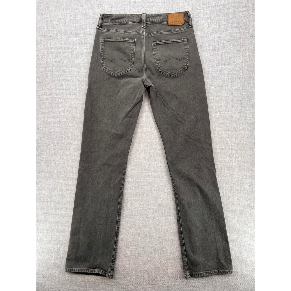 American Eagle Original Bootcut Jeans Men 30x34 (fits 32x33) Gray Classic Denim - Picture 3 of 12